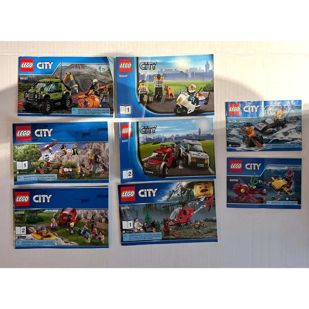 LOT of LEGO CITY Instruction Manuals ONLY (no legos) Lot #7